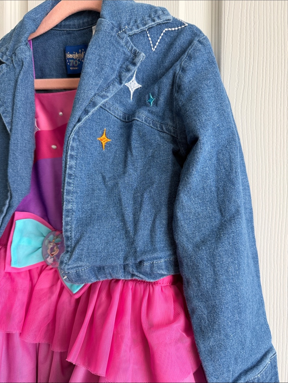 Girls' Minnie Mouse Disneyland 70th Anniversary Tulle Dress Jacket, 4 - Picture 9 of 9